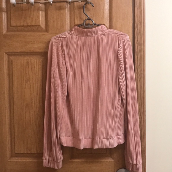 Silky zip up bomber jacket - Picture 3 of 3